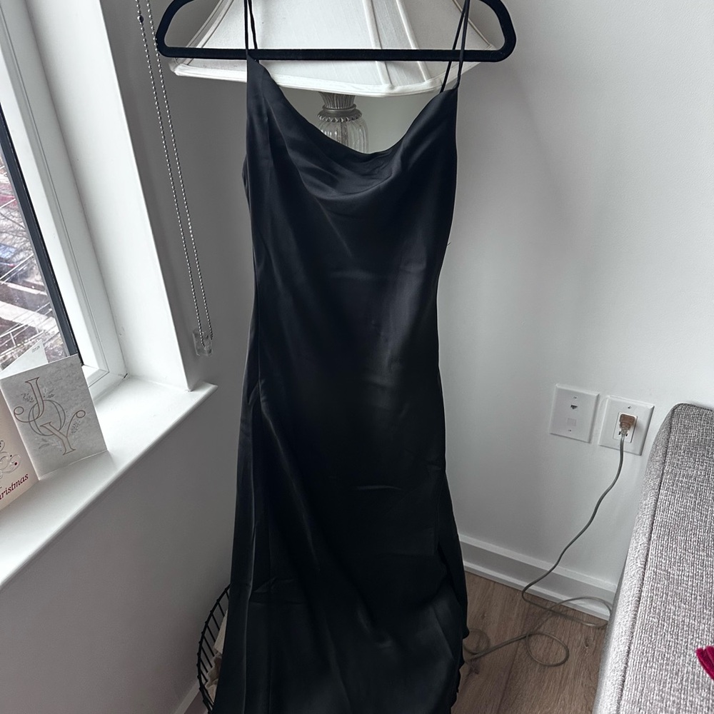Elegant Black Slip Dress